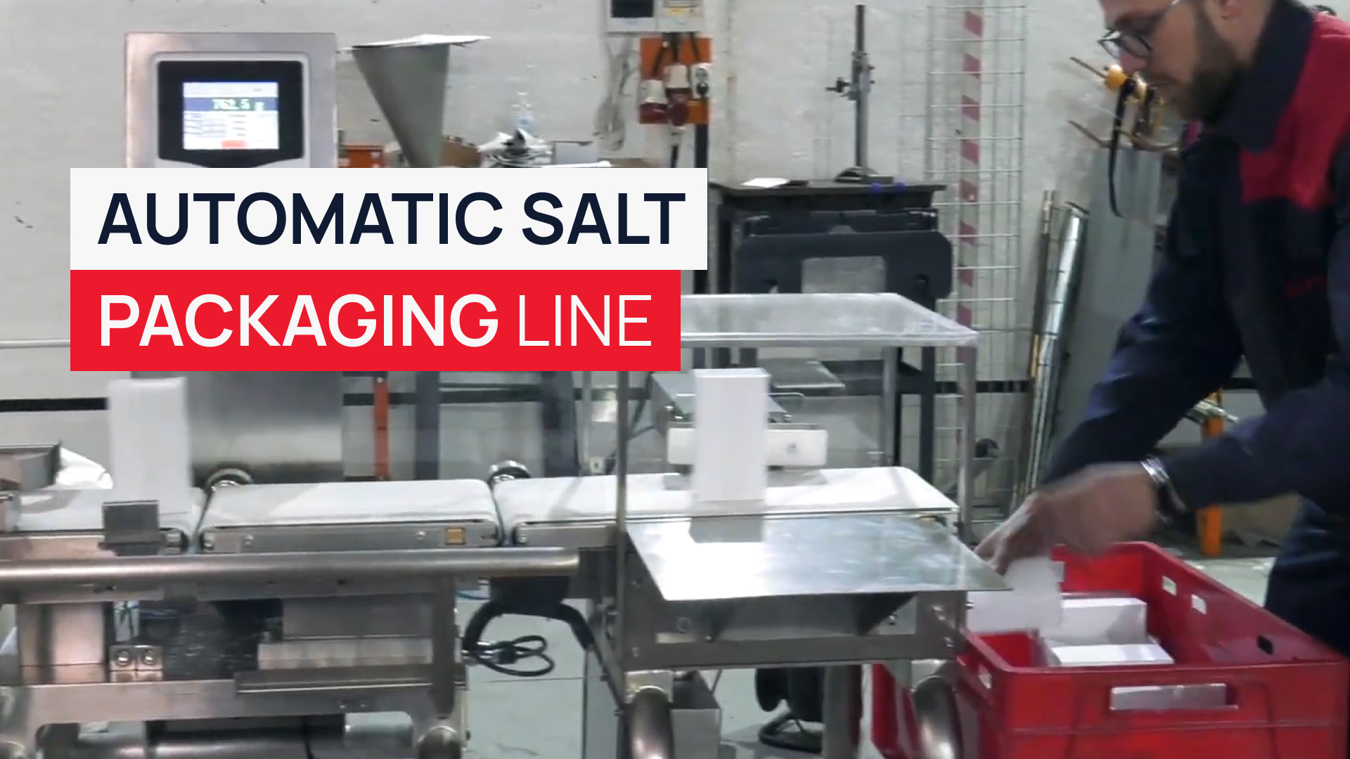 Fully automatic salt packaging line with vetical cartoner Basis