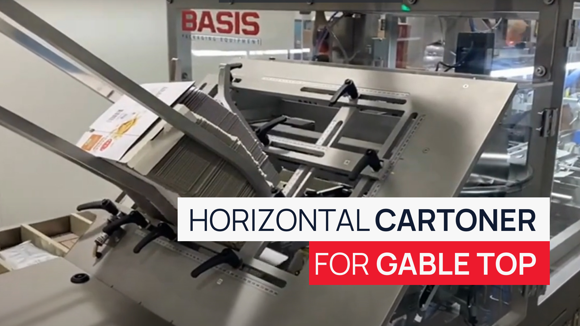 Horizontal Cartoner for Gable Top box